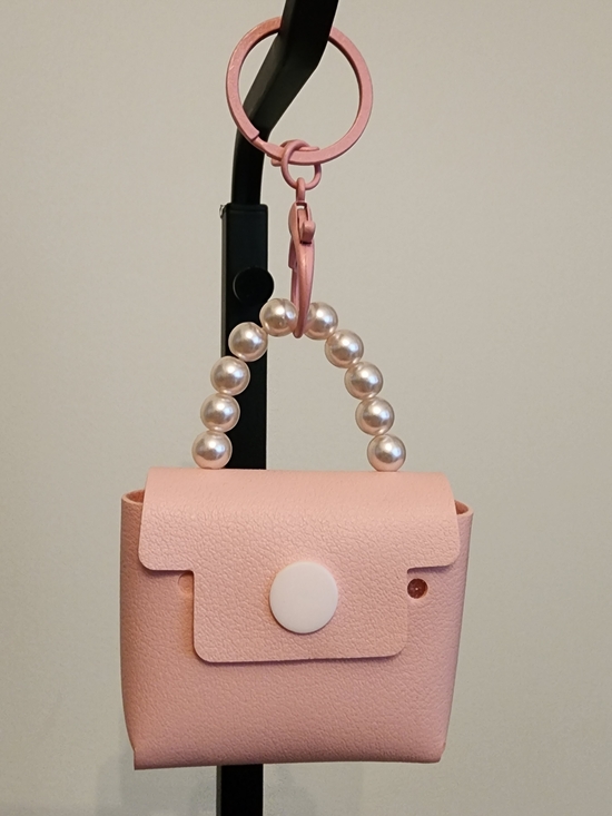 Accessories - Pink Mini Pearl-Handle Purse Bag Keychain-functional